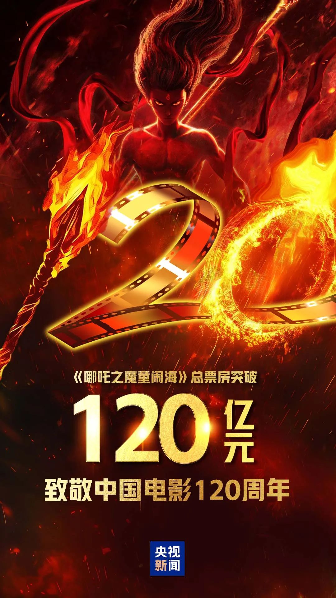 关于哪吒2票房破120亿